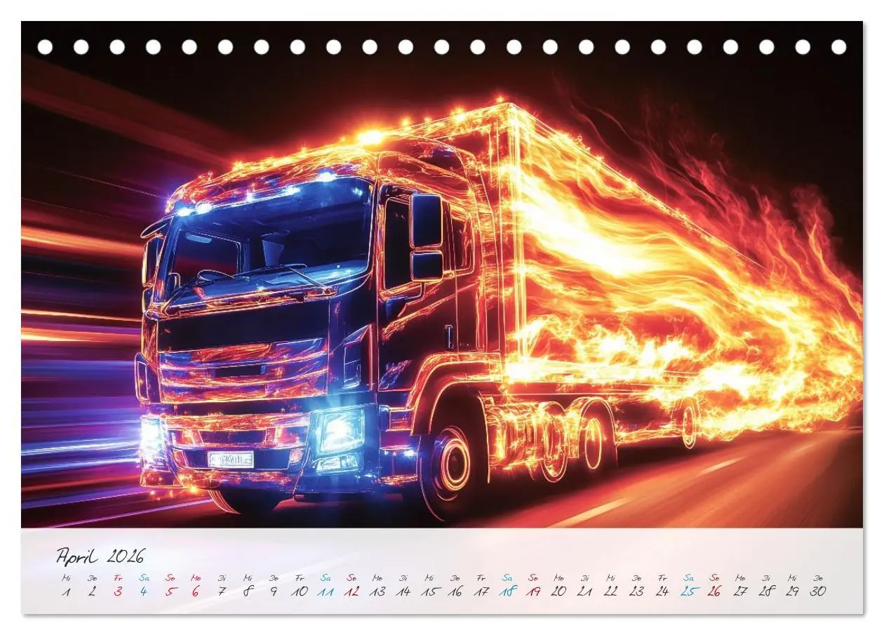 Bild: 9783457298169 | Giganten der Straße (Tischkalender 2026 DIN A5 quer), CALVENDO...