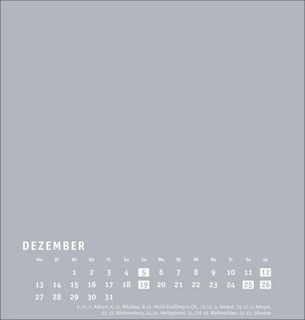Bild: 9783756418169 | Premium-Bastelkalender silbergrau mittel 2027 | Heye | Kalender | 2027