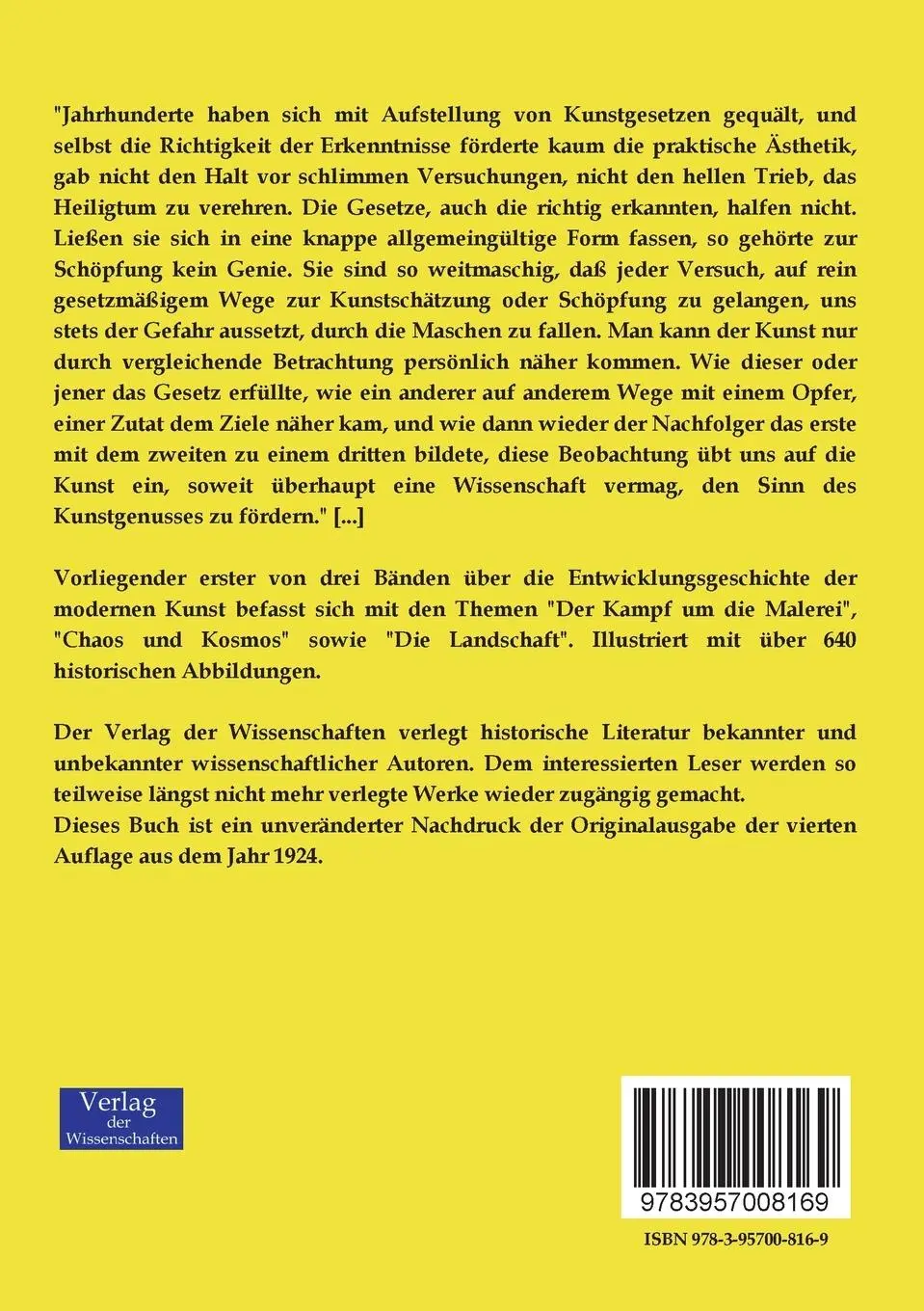 Rückseite: 9783957008169 | Die Entwicklungsgeschichte der modernen Kunst | Erster Band | Buch