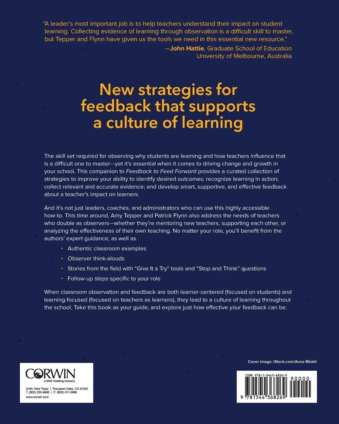 Rückseite: 9781544368269 | Learner-Focused Feedback | 19 Strategies to Observe for Impact | Buch