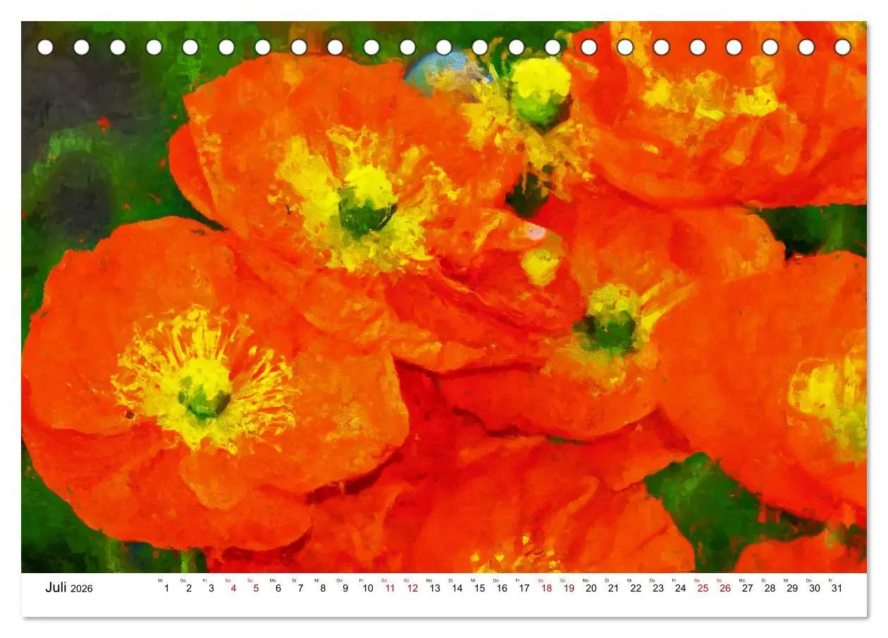 Bild: 9783457598269 | Bunte Mohnblumen - Impressionen der Mohnblüte in Acrylfarbe...