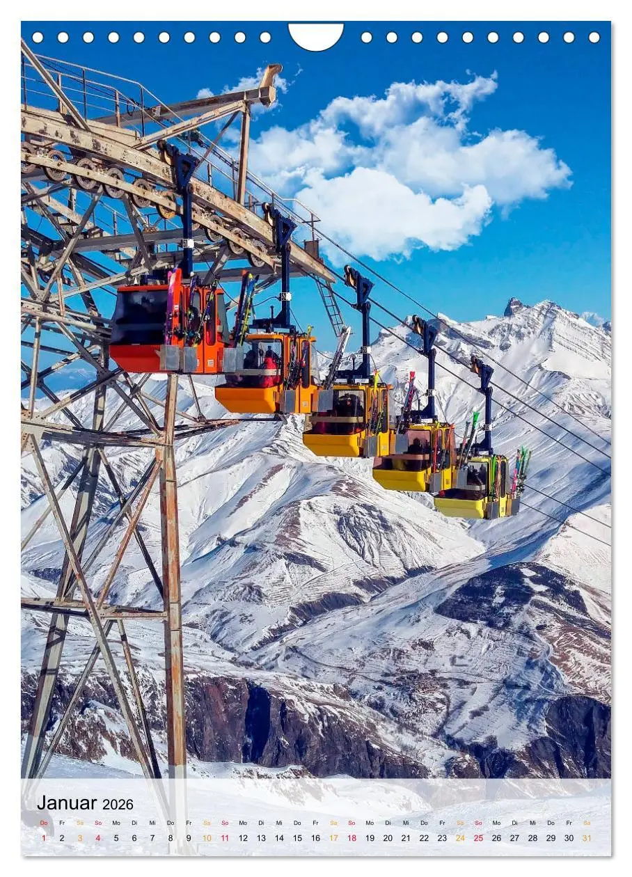 Bild: 9783516378269 | Nervenkitzel Seilbahn (Wandkalender 2026 DIN A4 hoch), CALVENDO...