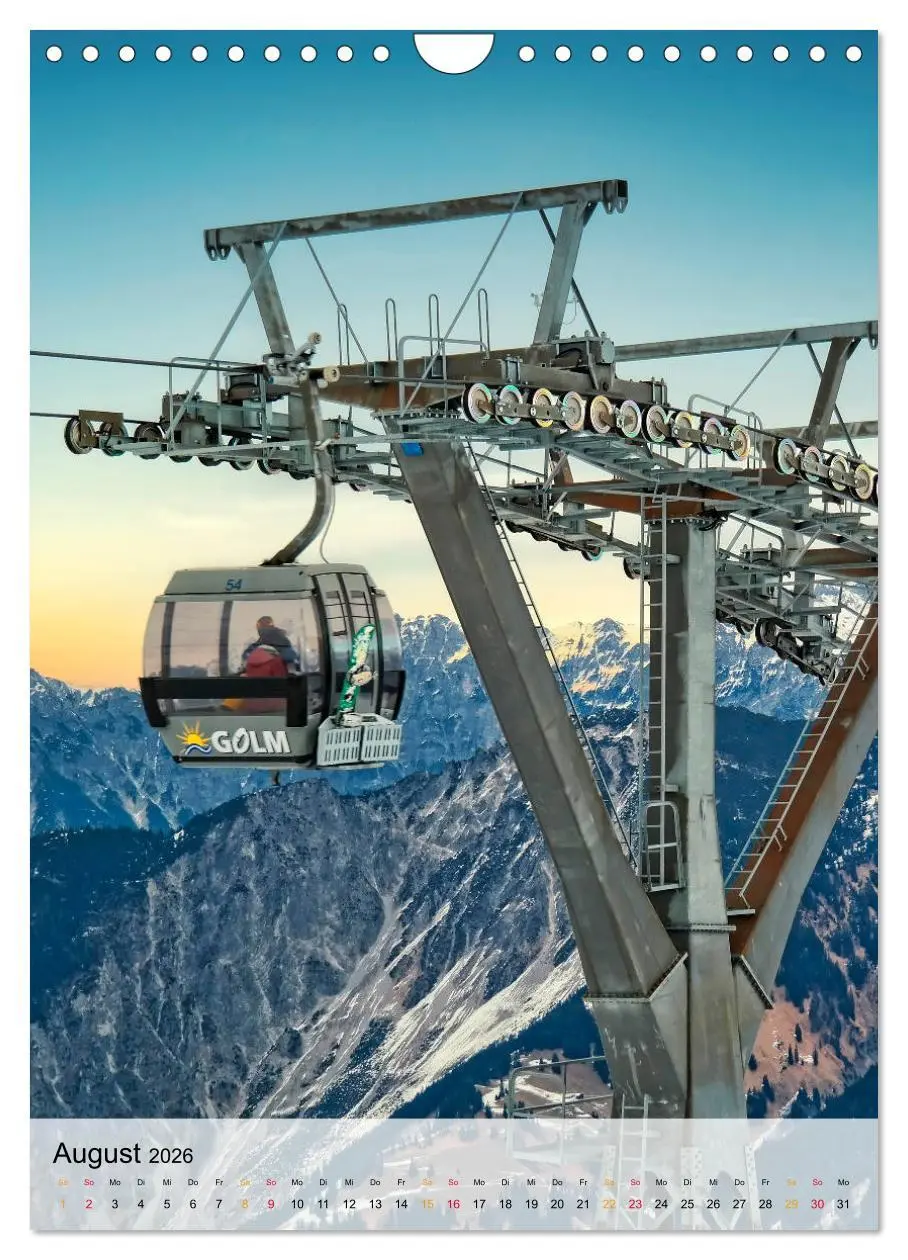 Bild: 9783516378269 | Nervenkitzel Seilbahn (Wandkalender 2026 DIN A4 hoch), CALVENDO...