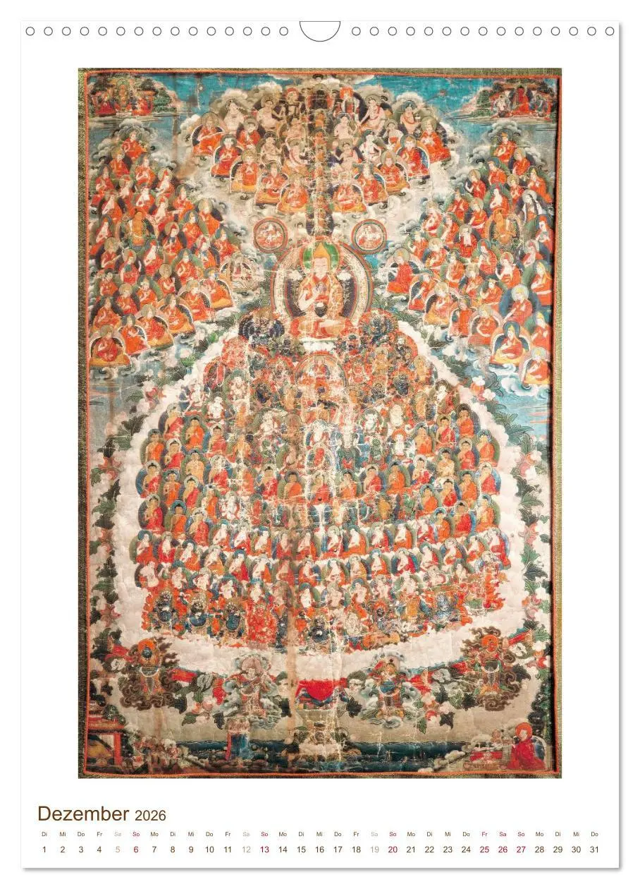 Bild: 9783516448269 | Mit Buddha durchs Jahr: historische Zeichnungen (Wandkalender 2026...