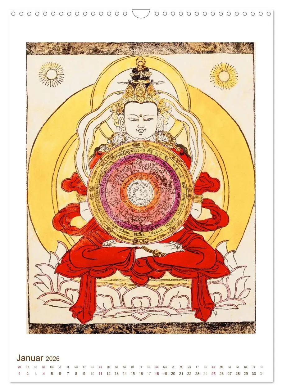 Bild: 9783516448269 | Mit Buddha durchs Jahr: historische Zeichnungen (Wandkalender 2026...