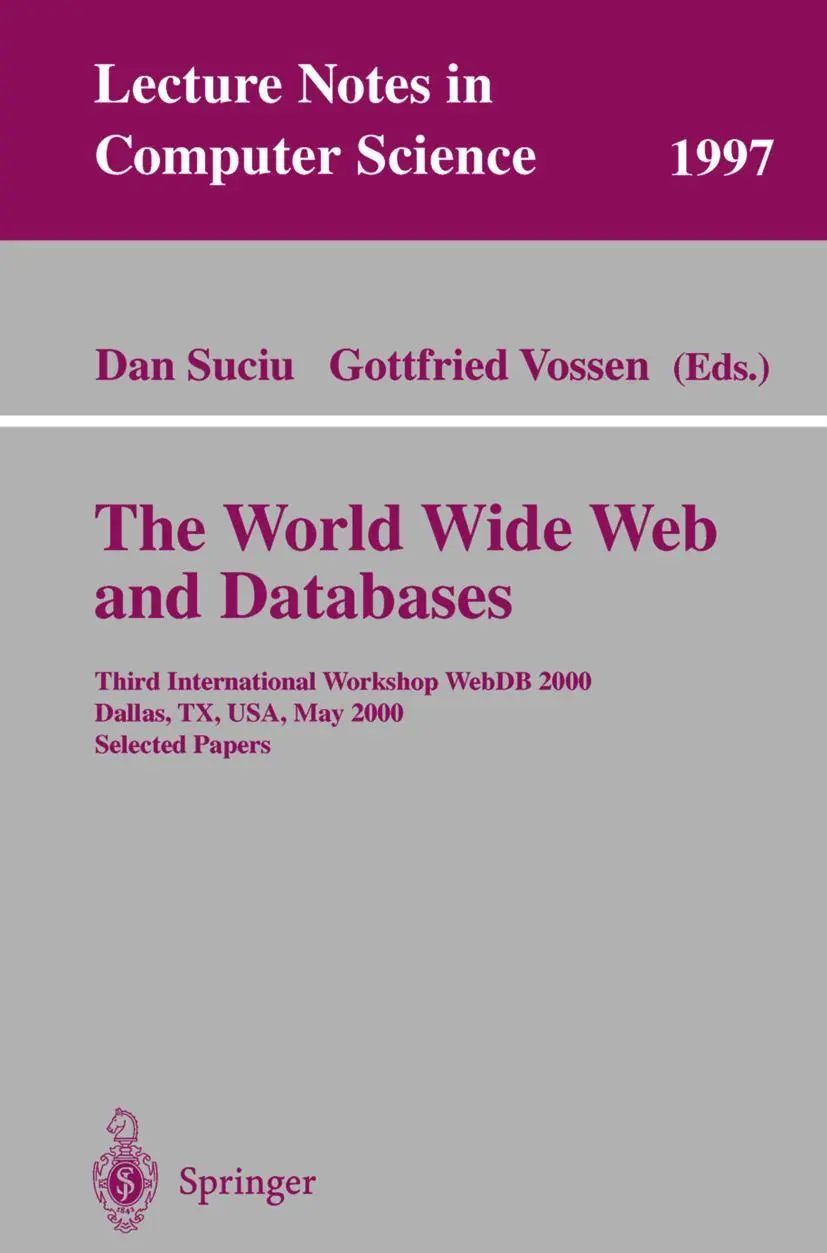 Cover: 9783540418269 | The World Wide Web and Databases | Dan Suciu (u. a.) | Taschenbuch