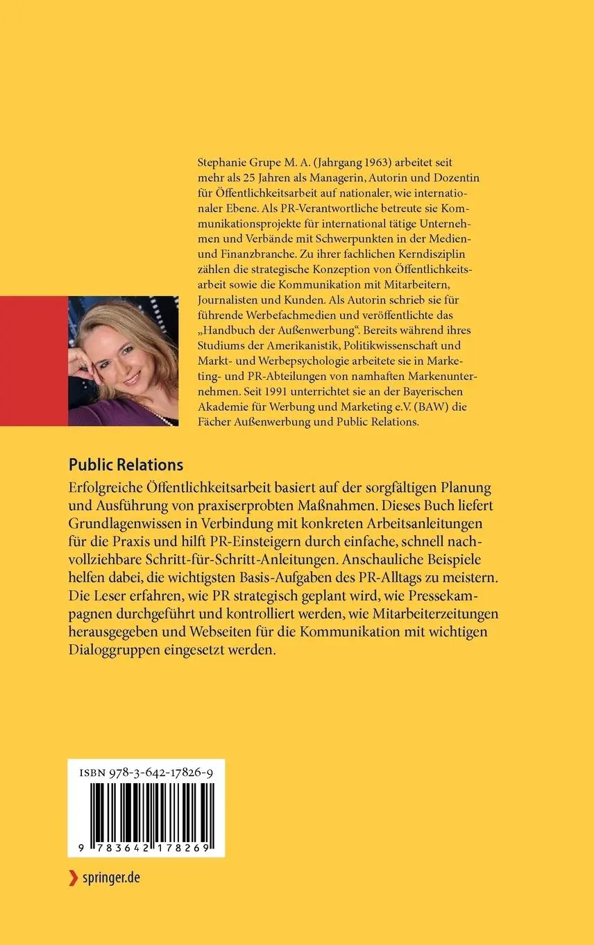 Rückseite: 9783642178269 | Public Relations | Ein Wegweiser für die PR-Praxis | Stephanie Grupe