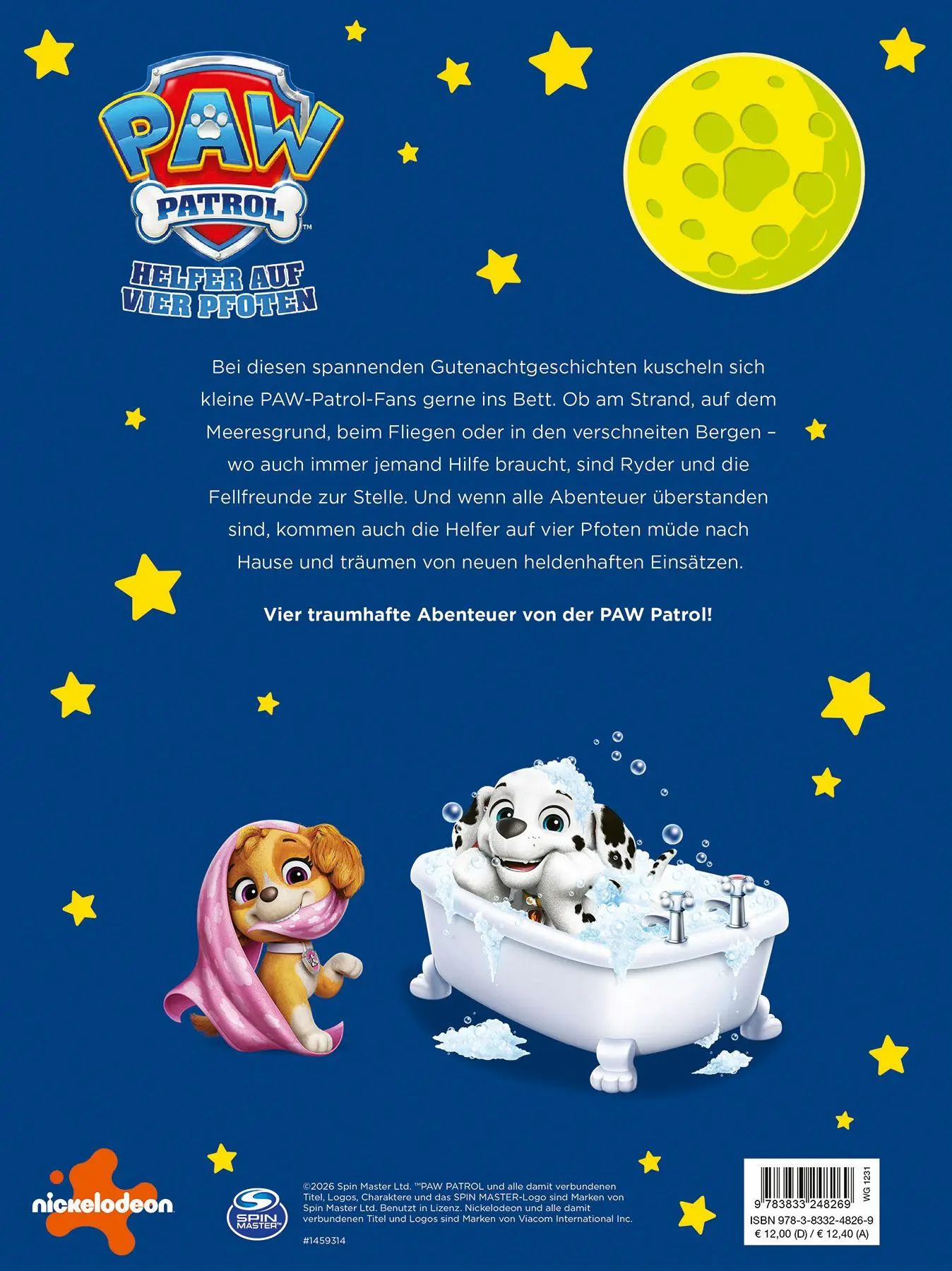 Bild: 9783833248269 | PAW Patrol: Mein superdickes Gutenachtgeschichtenbuch | Buch | 72 S.