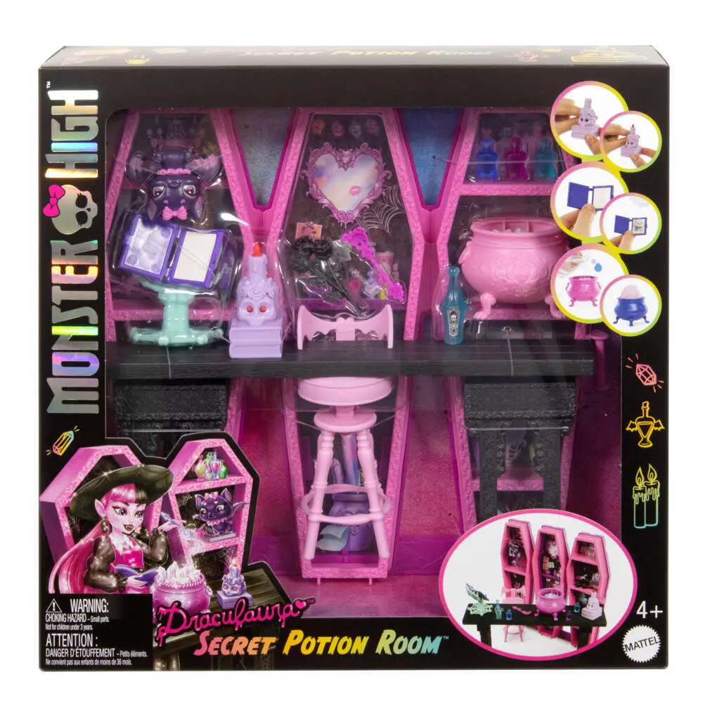 Cover: 194735258369 | Monster High Draculaura Geheimniss Zaubertränke Zimmer Spielset | 2025