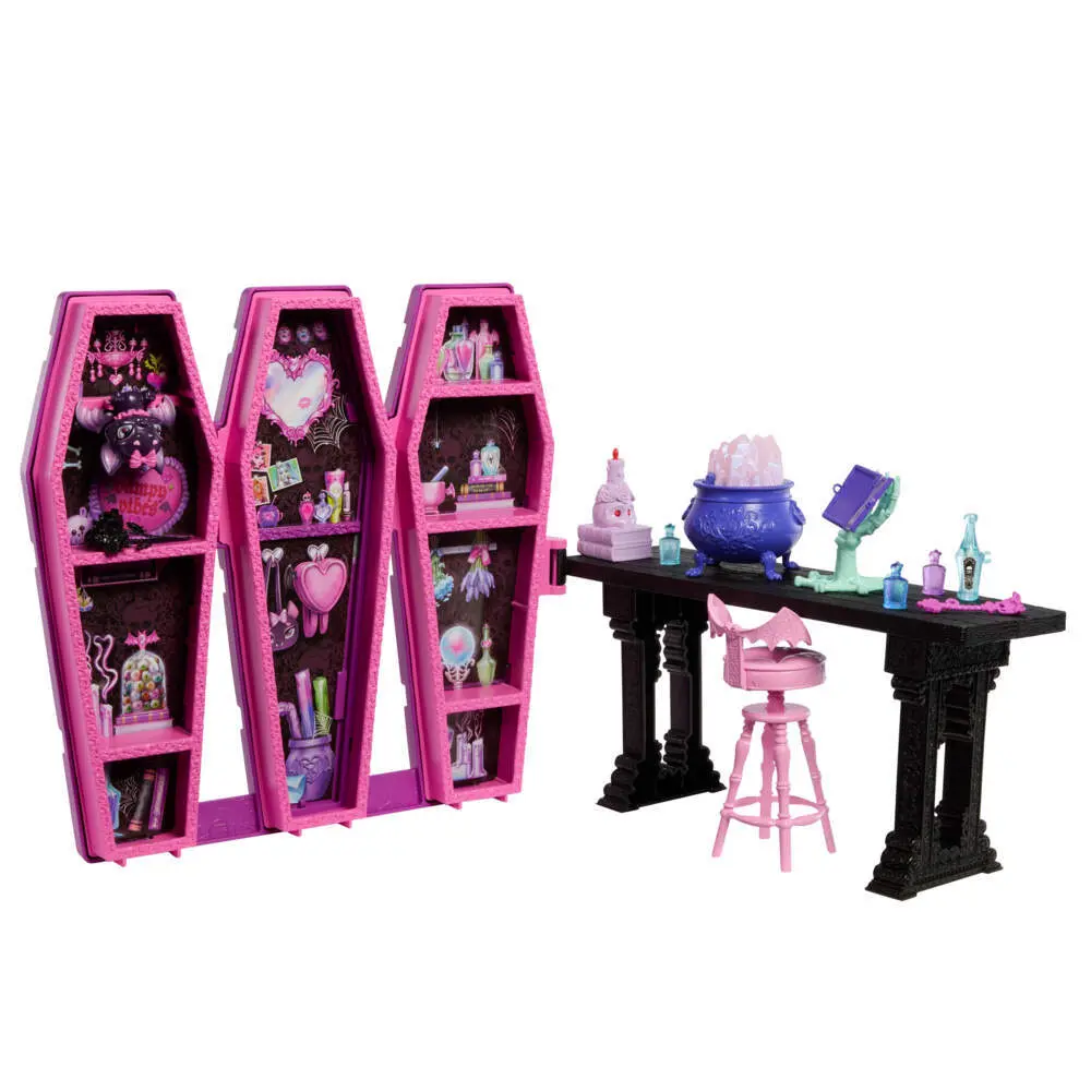 Bild: 194735258369 | Monster High Draculaura Geheimniss Zaubertränke Zimmer Spielset | 2025