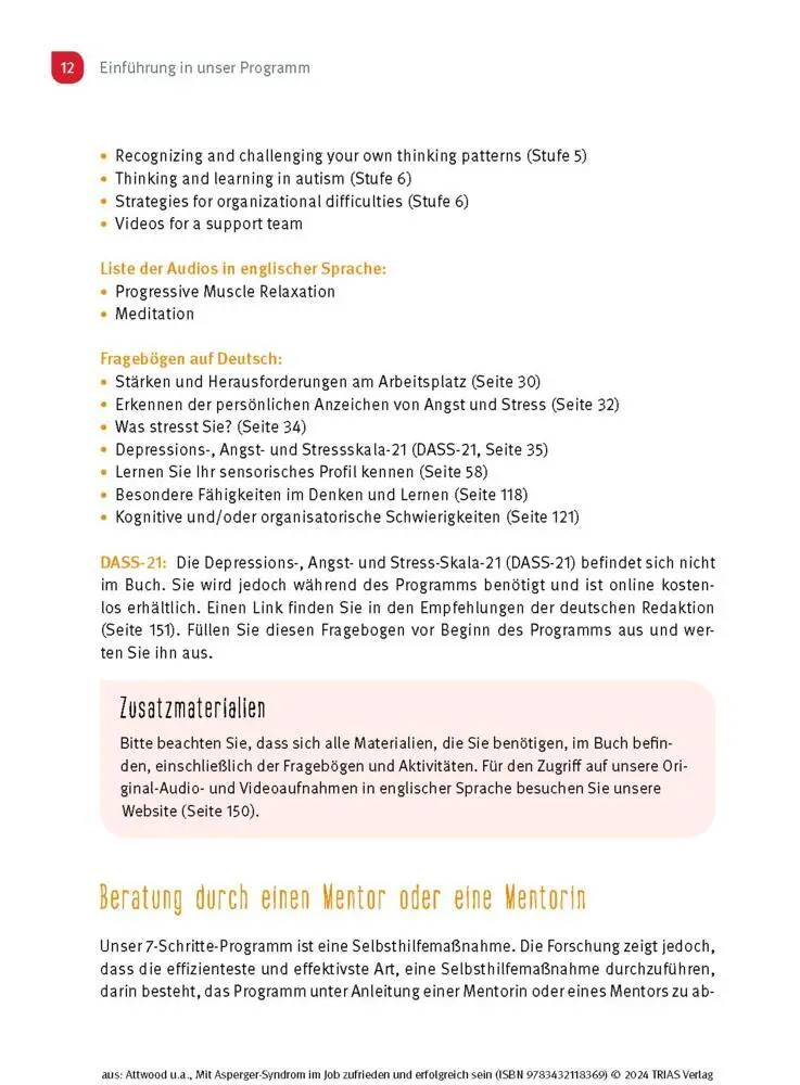 Bild: 9783432118369 | Mit Asperger-Syndrom im Job zufrieden und erfolgreich sein | Buch