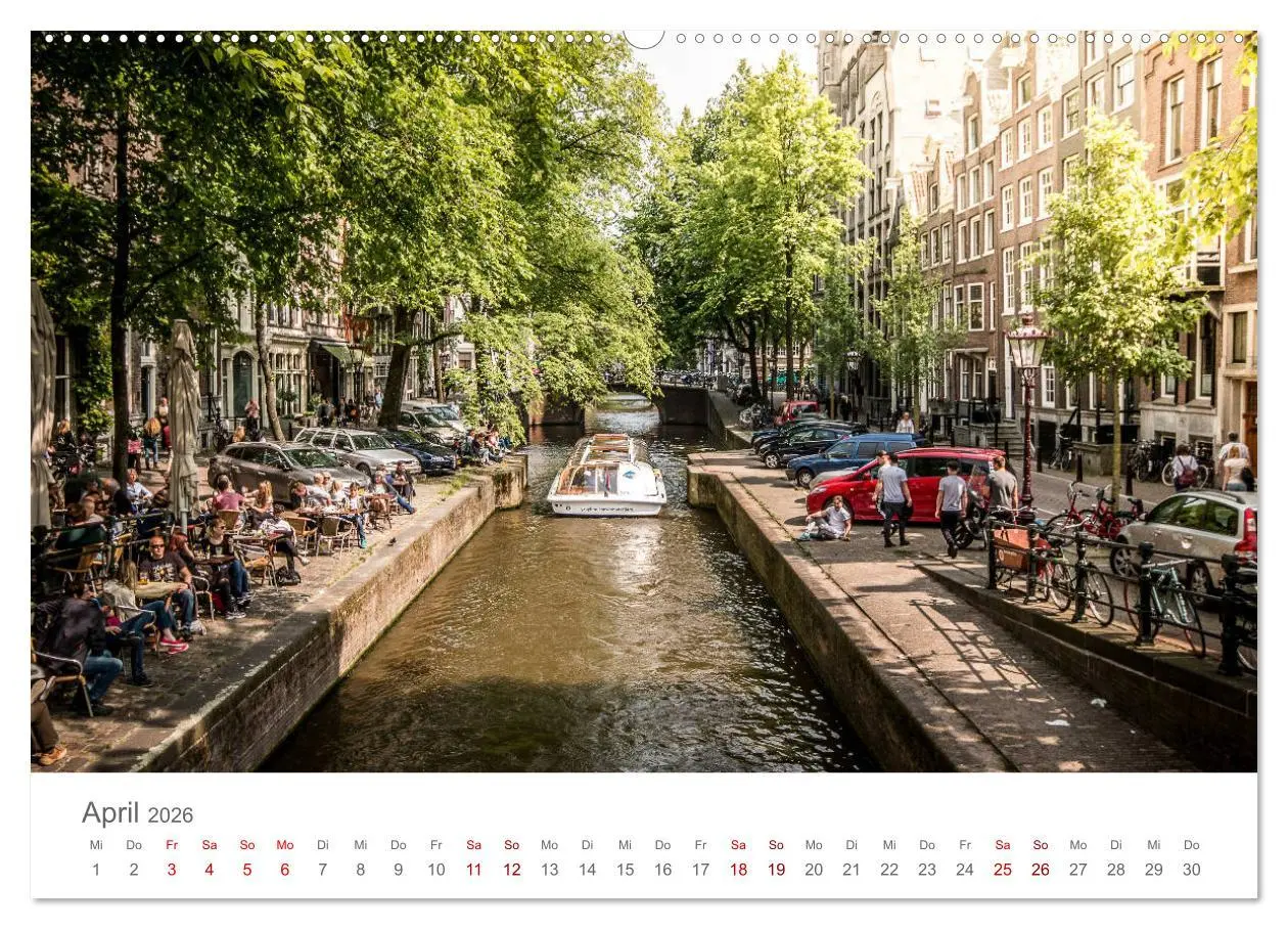Bild: 9783457898369 | Amsterdam - Wasserstraßen und Grachten (Wandkalender 2026 DIN A2...