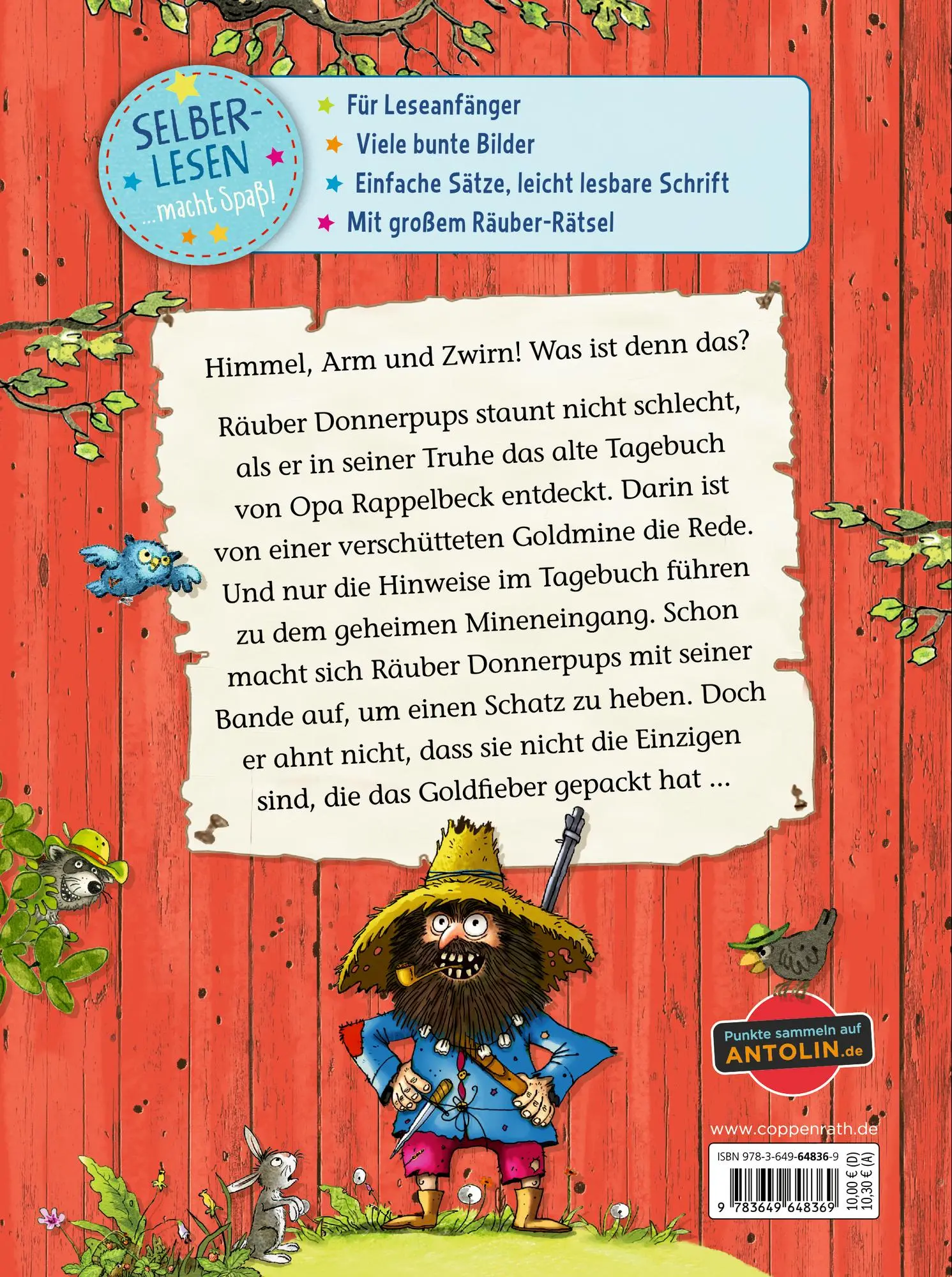 Rückseite: 9783649648369 | Der wilde Räuber Donnerpups (Leseanfänger, Bd. 1) | Walko | Buch