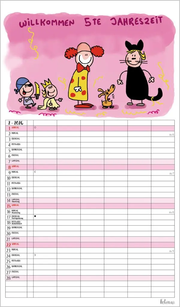 Bild: 9783731888369 | Unsere Familie ist die beste! 2026 | Verlag Korsch | Kalender | 14 S.