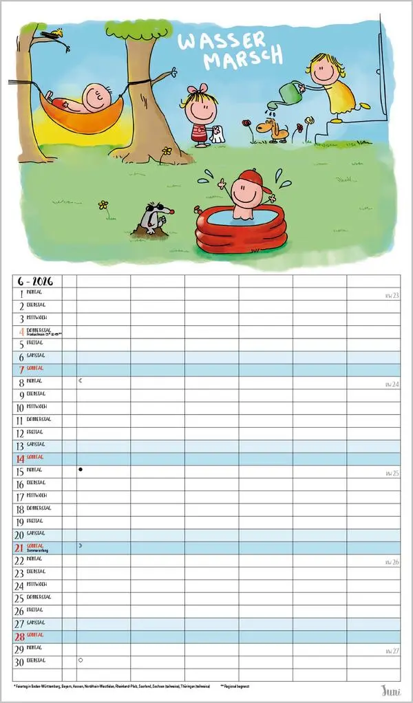 Bild: 9783731888369 | Unsere Familie ist die beste! 2026 | Verlag Korsch | Kalender | 14 S.