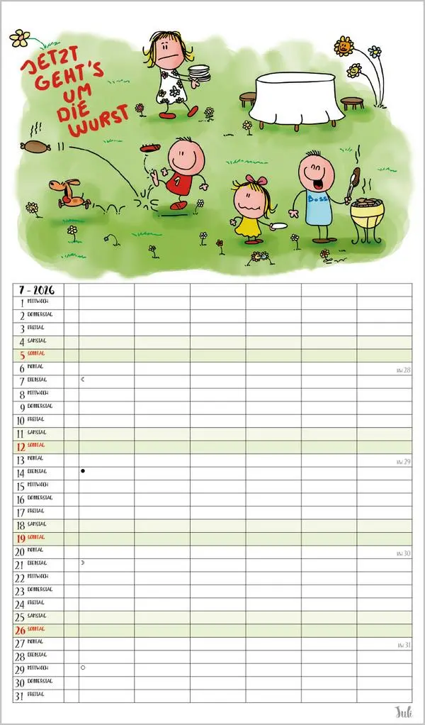 Bild: 9783731888369 | Unsere Familie ist die beste! 2026 | Verlag Korsch | Kalender | 14 S.