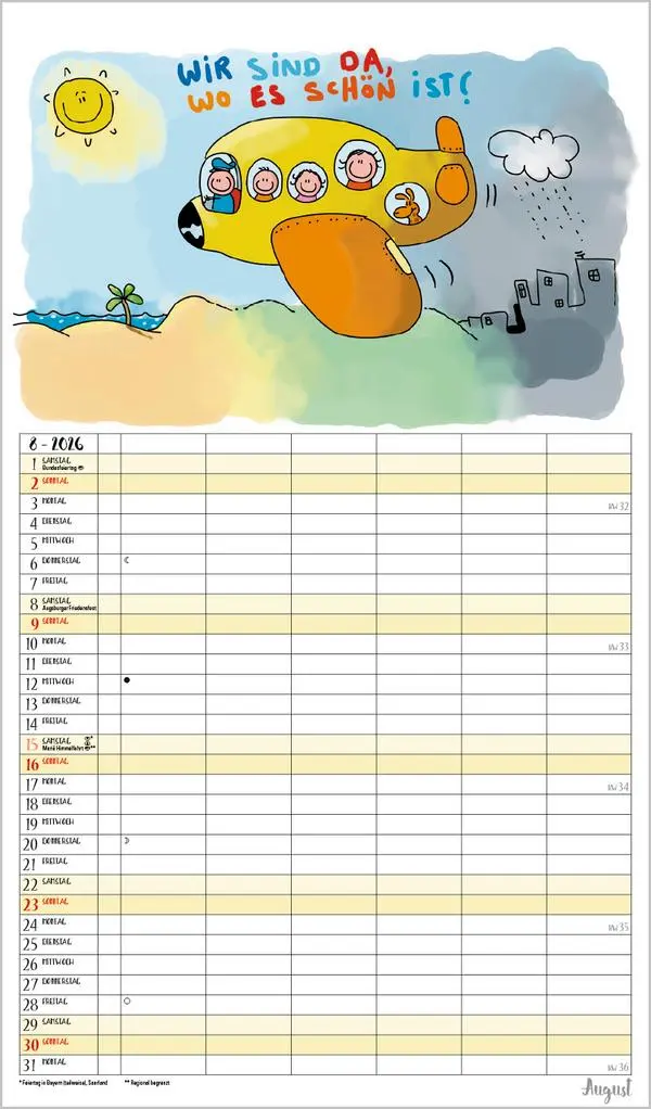 Bild: 9783731888369 | Unsere Familie ist die beste! 2026 | Verlag Korsch | Kalender | 14 S.