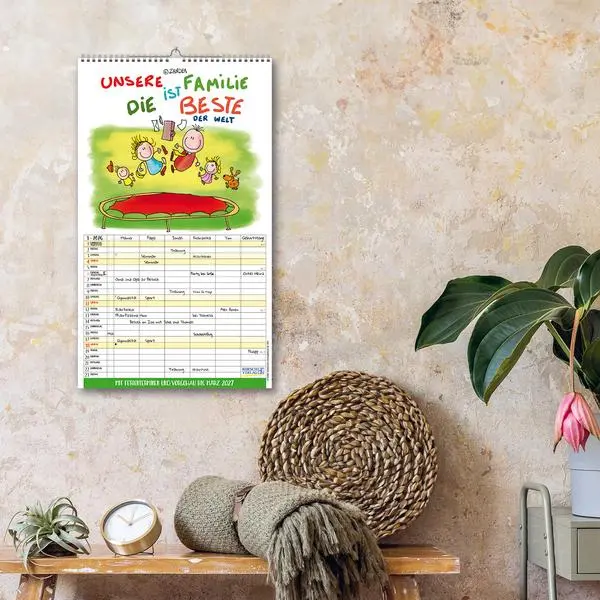 Bild: 9783731888369 | Unsere Familie ist die beste! 2026 | Verlag Korsch | Kalender | 14 S.