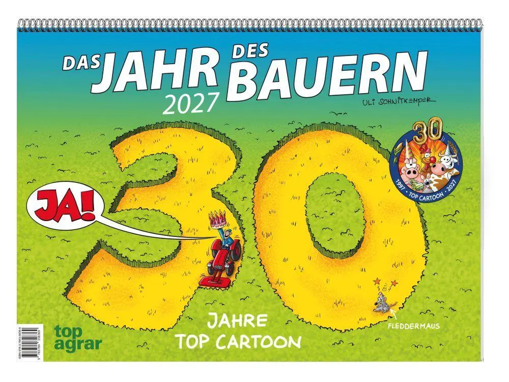 Cover: 9783784358369 | Das Jahr des Bauern 2027 | top agrar Cartoon Kalender 2027 | Kalender