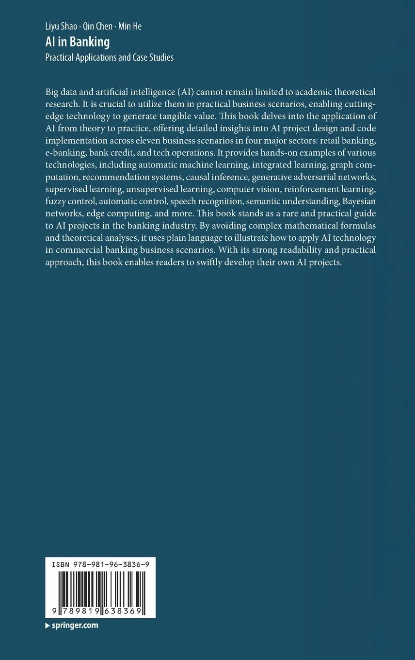 Rückseite: 9789819638369 | AI in Banking | Practical Applications and Case Studies | Shao (u. a.)