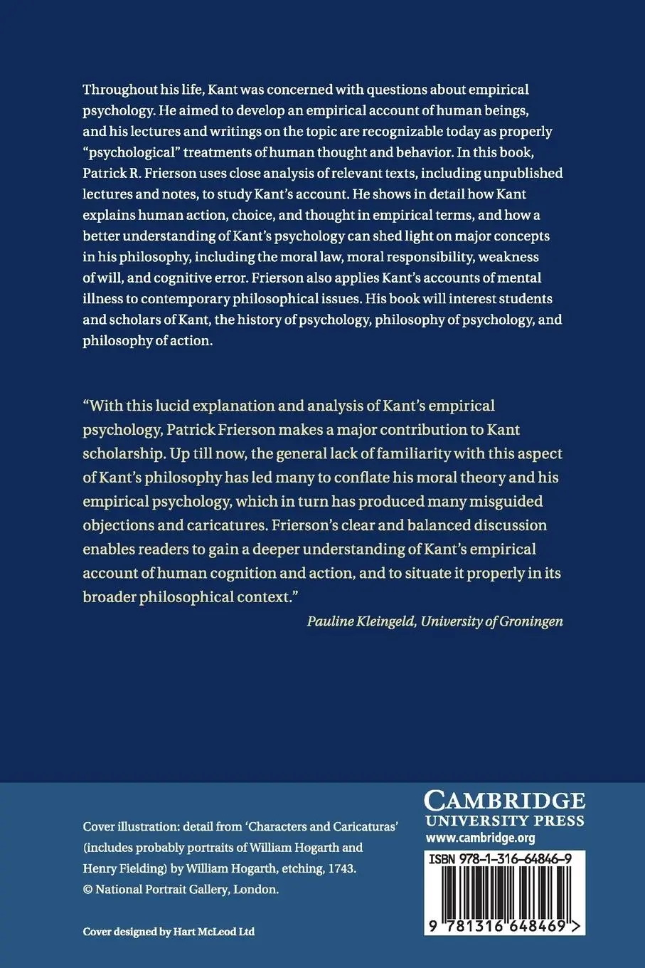 Rückseite: 9781316648469 | Kant's Empirical Psychology | Patrick R. Frierson | Taschenbuch | 2016