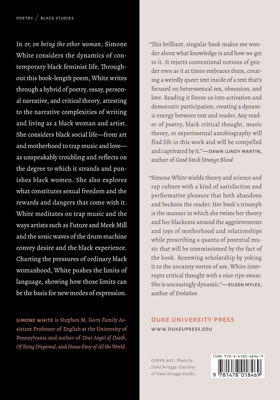 Rückseite: 9781478018469 | or, on being the other woman | Simone White | Taschenbuch | Englisch