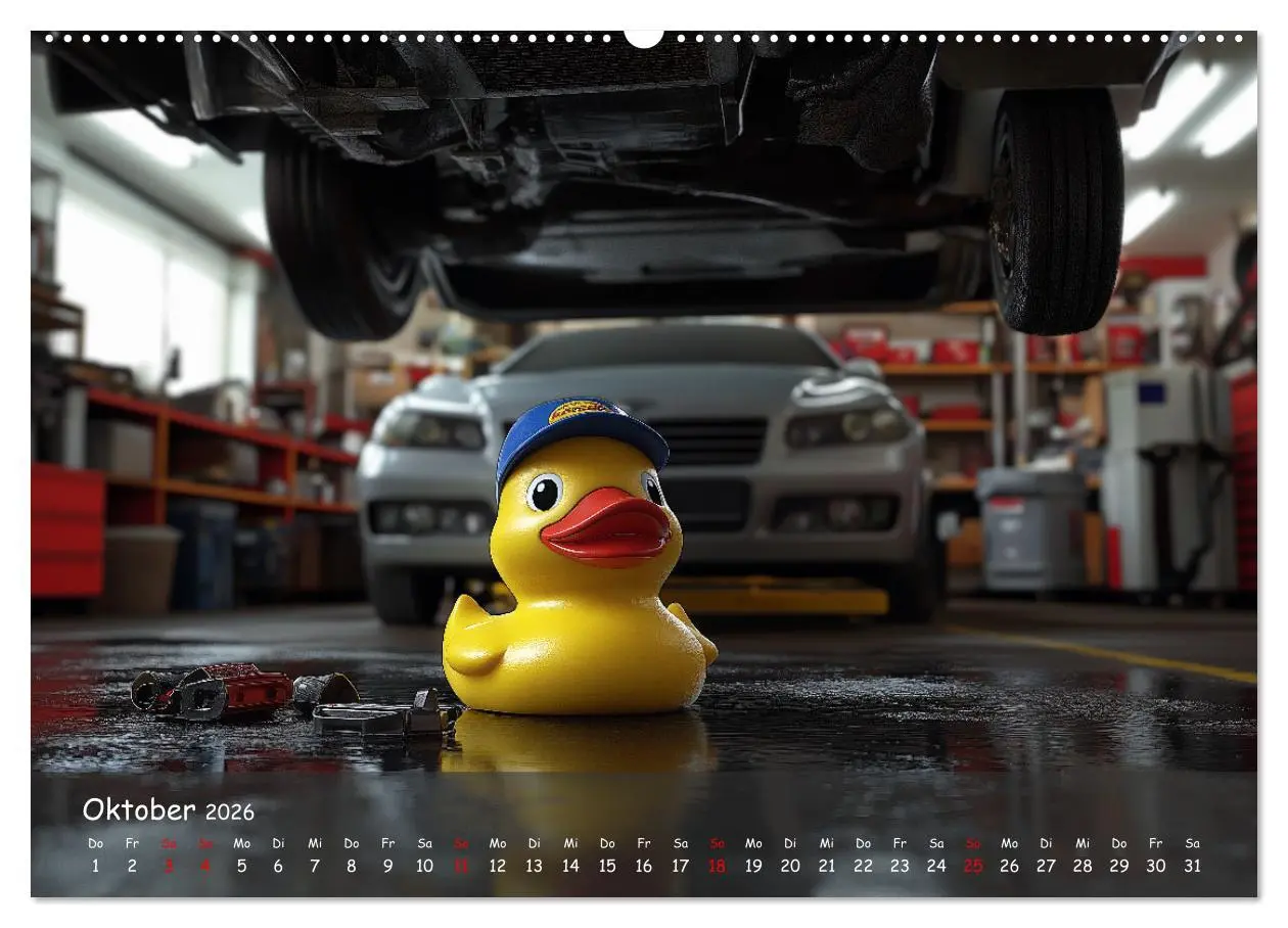 Bild: 9783457338469 | Badeenten Kalender - Quietscheenten in der Berufswelt (Wandkalender...