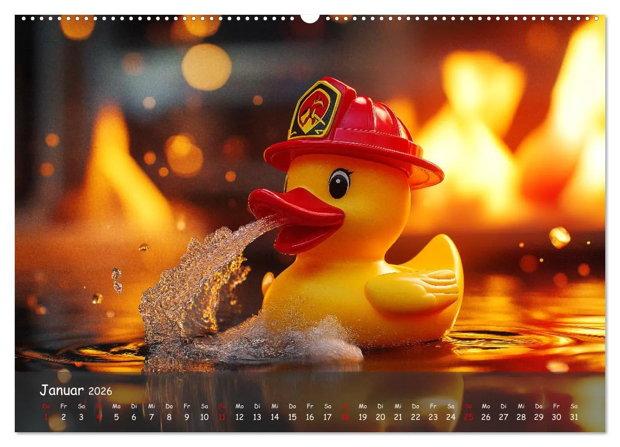 Bild: 9783457338469 | Badeenten Kalender - Quietscheenten in der Berufswelt (Wandkalender...