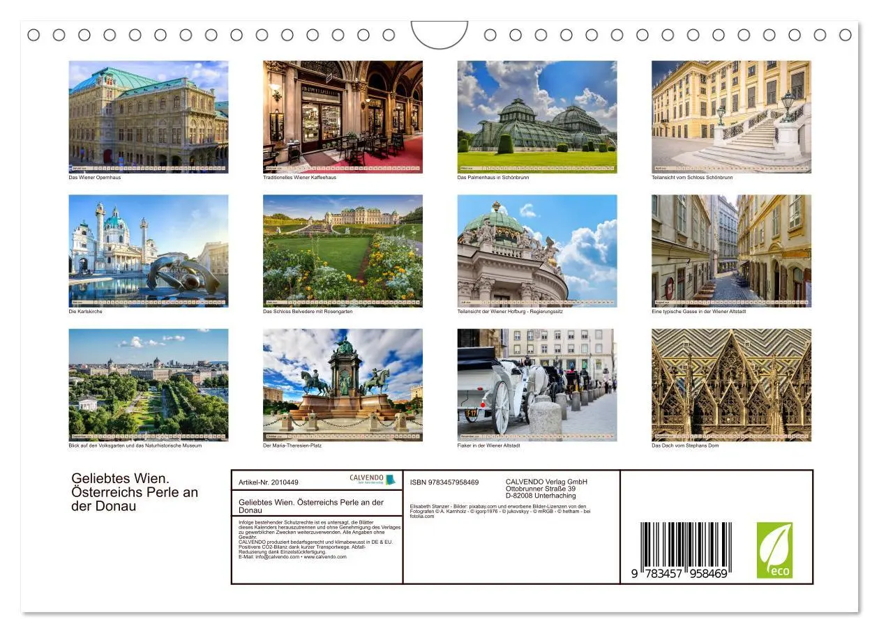 Bild: 9783457958469 | Geliebtes Wien. Österreichs Perle an der Donau (Wandkalender 2026...