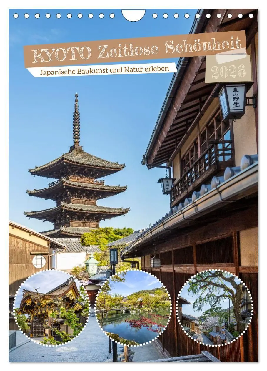 Cover: 9783516668469 | Kyoto - Zeitlose Schönheit (Wandkalender 2026 DIN A4 hoch),...