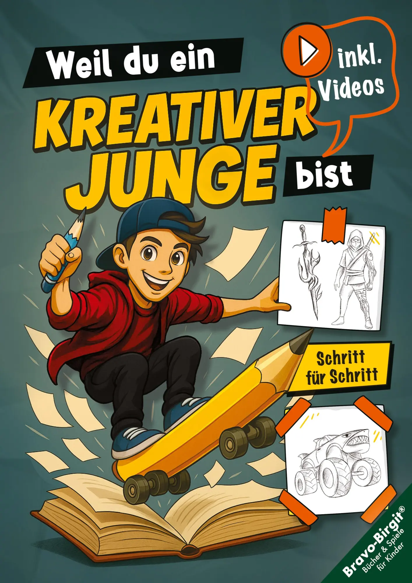 Cover: 9783691048469 | Zeichnen lernen für Jungs ab 8 Jahren - Schritt für Schritt mit...