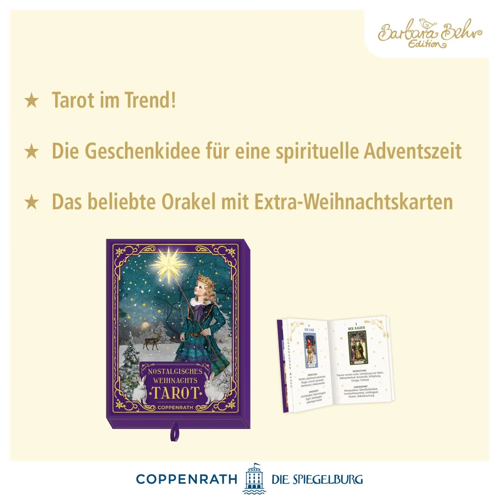 Bild: 4050003958569 | Schachtelspiel - Nostalgisches Weihnachts-Tarot | 40 S. | 95856 | 2025