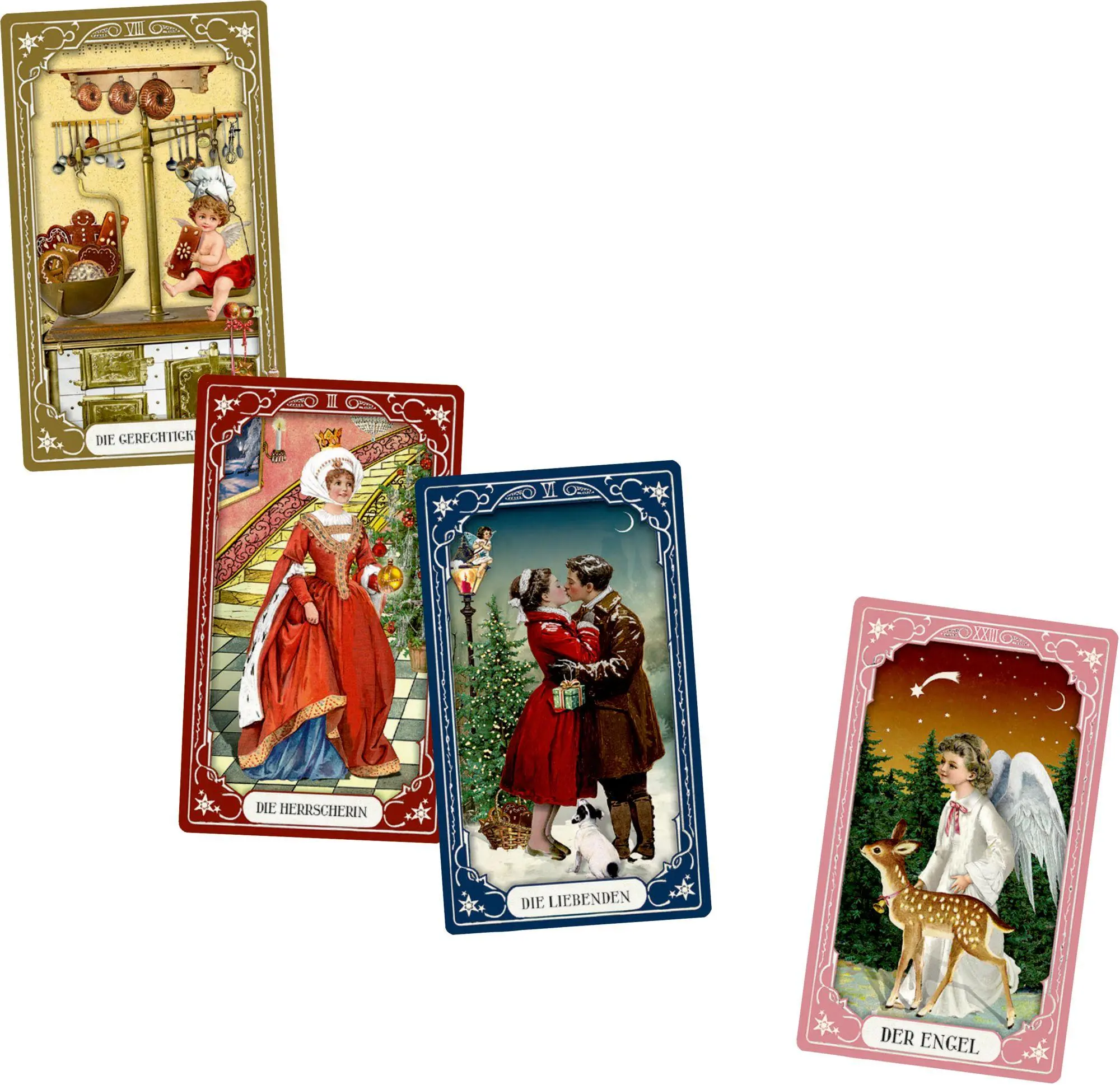 Bild: 4050003958569 | Schachtelspiel - Nostalgisches Weihnachts-Tarot | 40 S. | 95856 | 2025