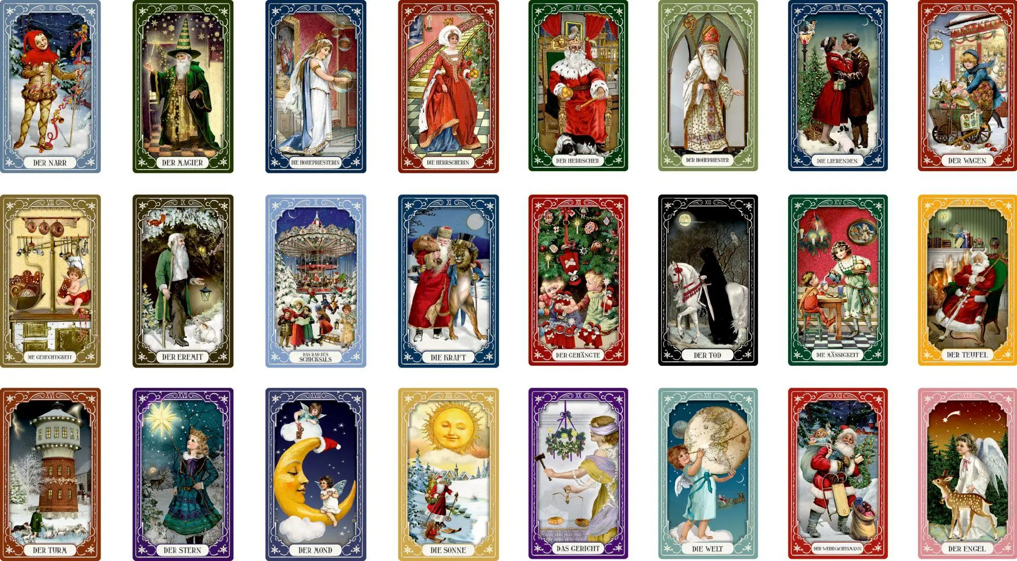 Bild: 4050003958569 | Schachtelspiel - Nostalgisches Weihnachts-Tarot | 40 S. | 95856 | 2025