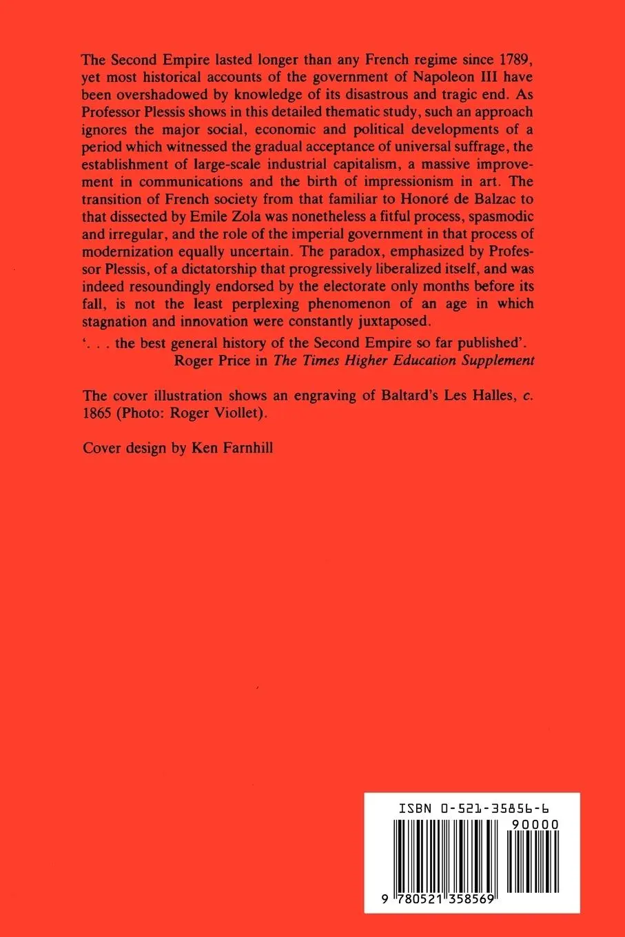 Rückseite: 9780521358569 | The Rise and Fall of the Second Empire, 1852-1871 | Alain Plessis
