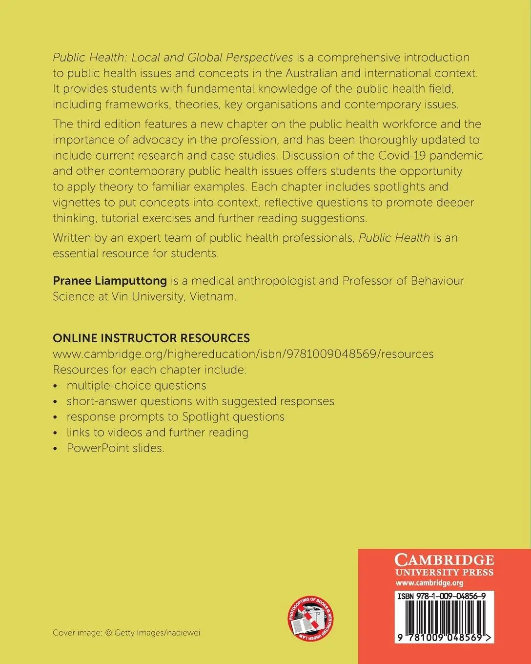 Rückseite: 9781009048569 | Public Health | Pranee Liamputtong | Taschenbuch | Englisch | 2024