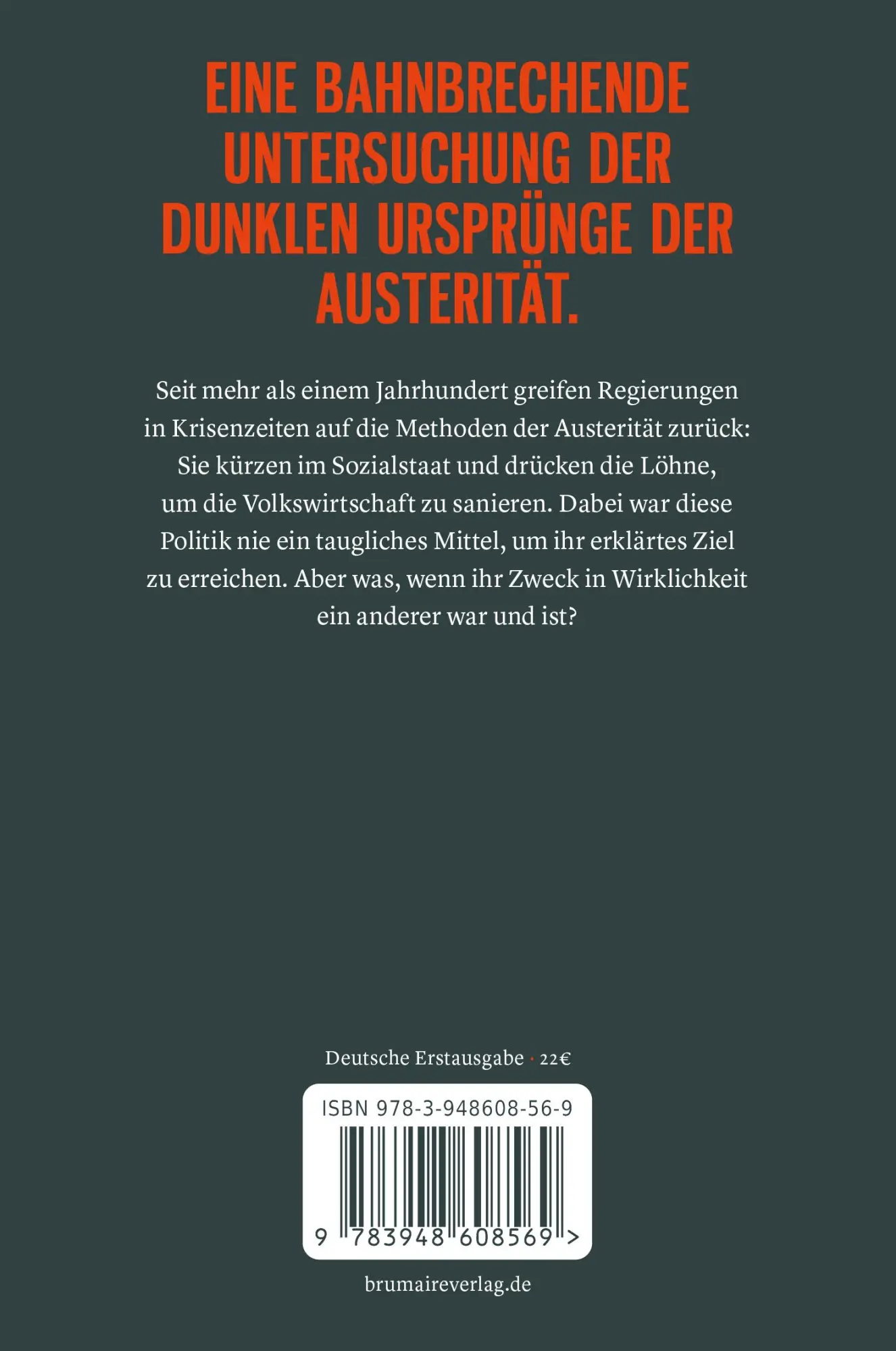 Rückseite: 9783948608569 | Die Ordnung des Kapitals | Clara E. Mattei | Taschenbuch | Deutsch