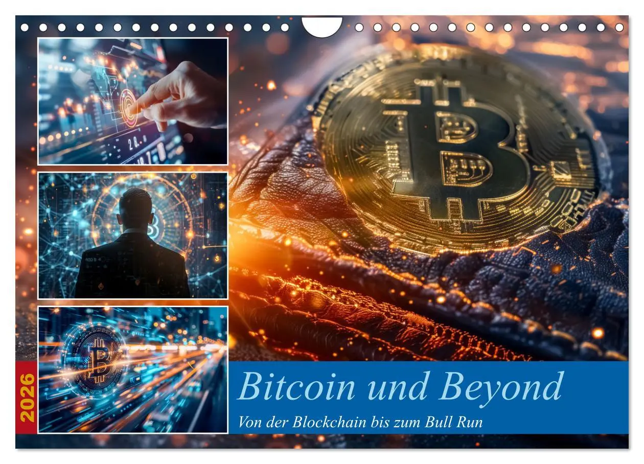 Cover: 9783457318669 | Bitcoin und Beyond (Wandkalender 2026 DIN A4 quer), CALVENDO...