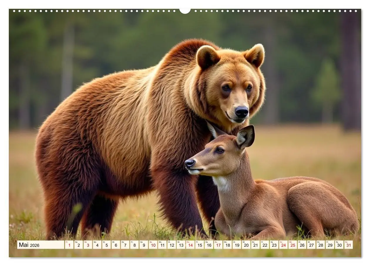 Bild: 9783516028669 | Ungewöhnliche Tierfreundschaften (hochwertiger Premium Wandkalender...