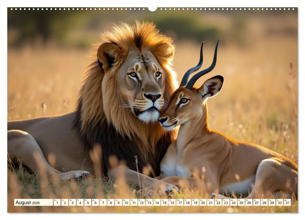 Bild: 9783516028669 | Ungewöhnliche Tierfreundschaften (hochwertiger Premium Wandkalender...