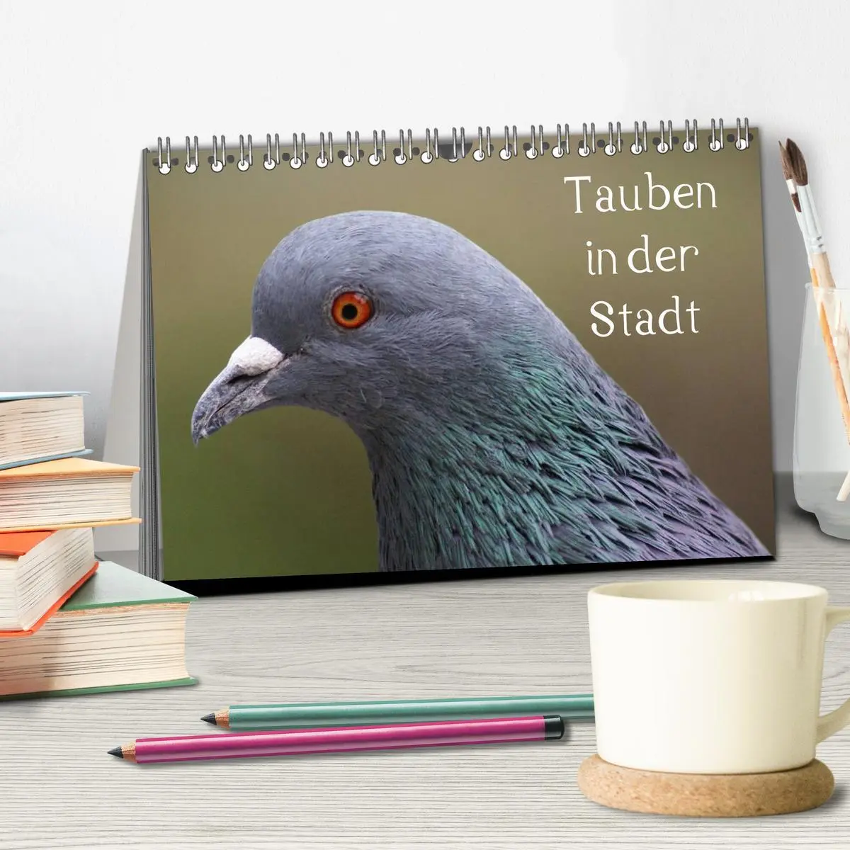 Bild: 9783516198669 | Tauben in der Stadt (Tischkalender 2026 DIN A5 quer), CALVENDO...