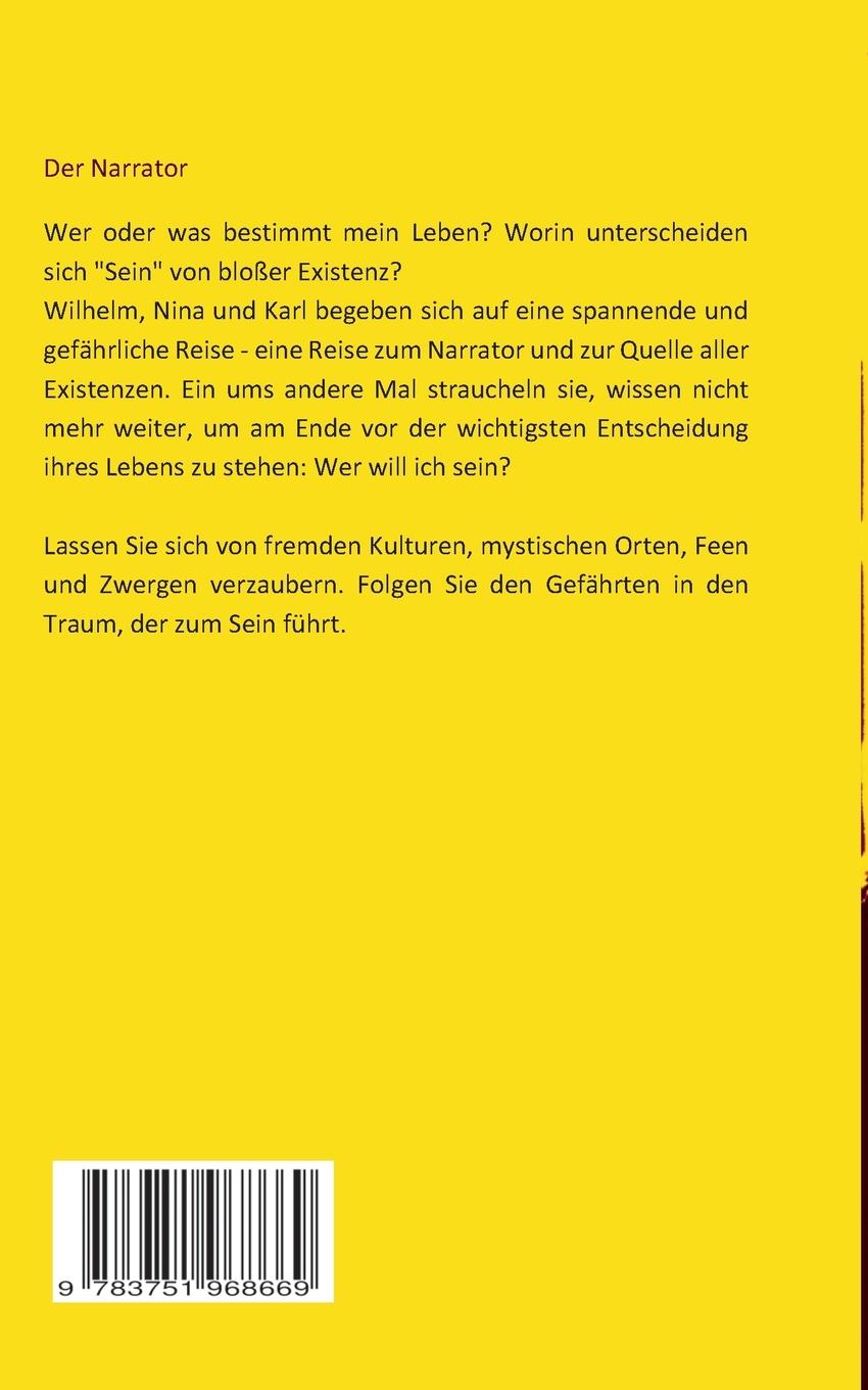 Rückseite: 9783751968669 | Der Narrator | Vom Traum zum "Sein" | Bernd Strohmeyer | Taschenbuch