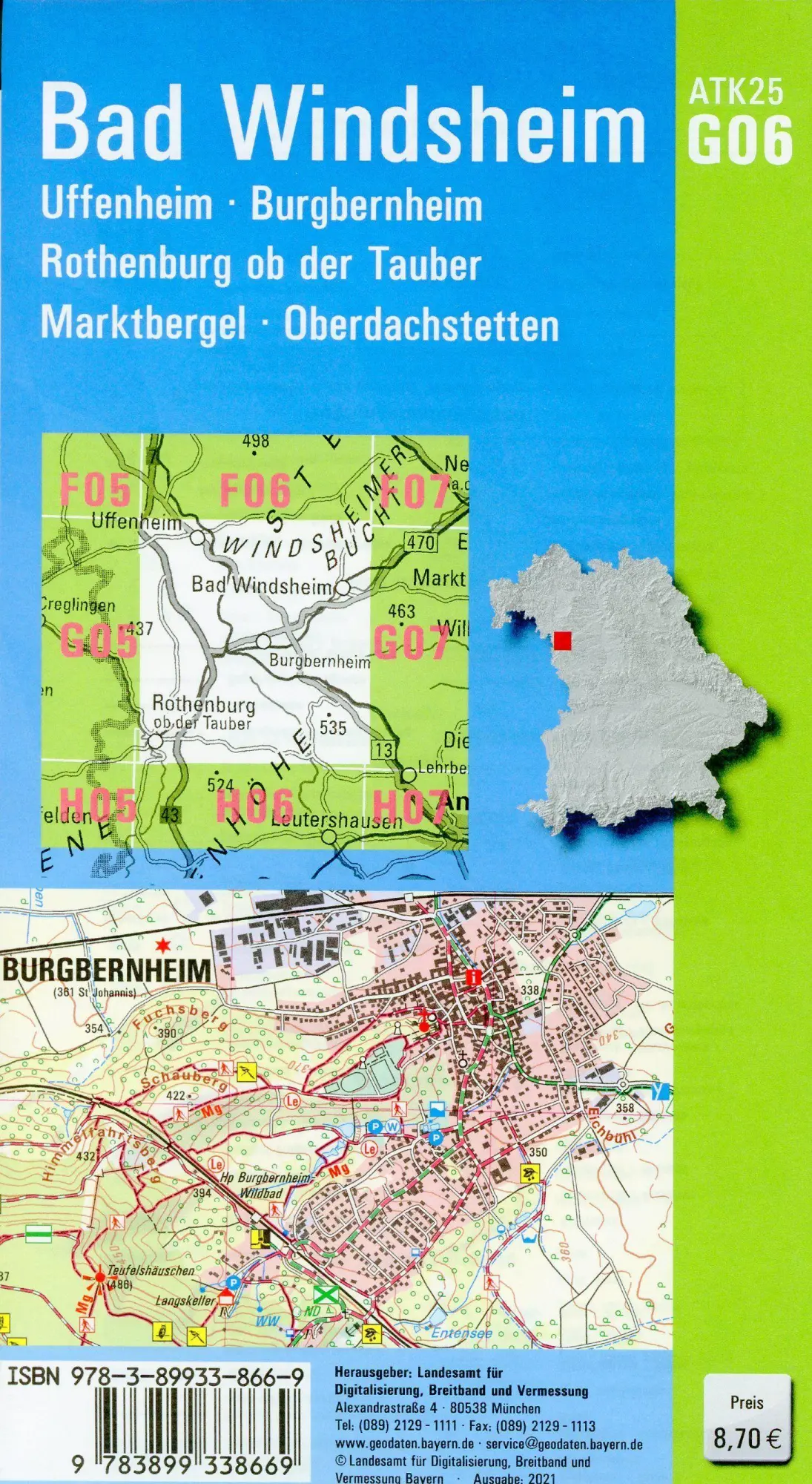 Bild: 9783899338669 | Bad Windsheim 1:25 000 | Digitalisierung | (Land-)Karte | Deutsch