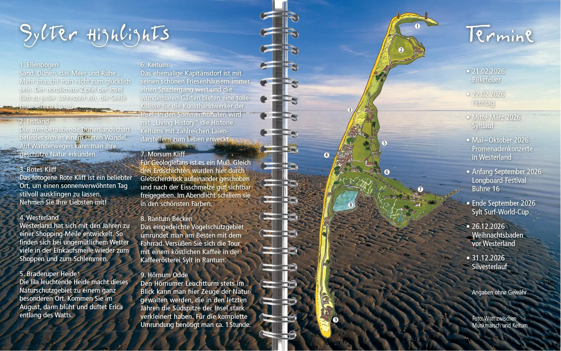 Bild: 9783944498669 | Sylt-die Insel 2026 Tischkalender | Gernot Westendorf | Kalender