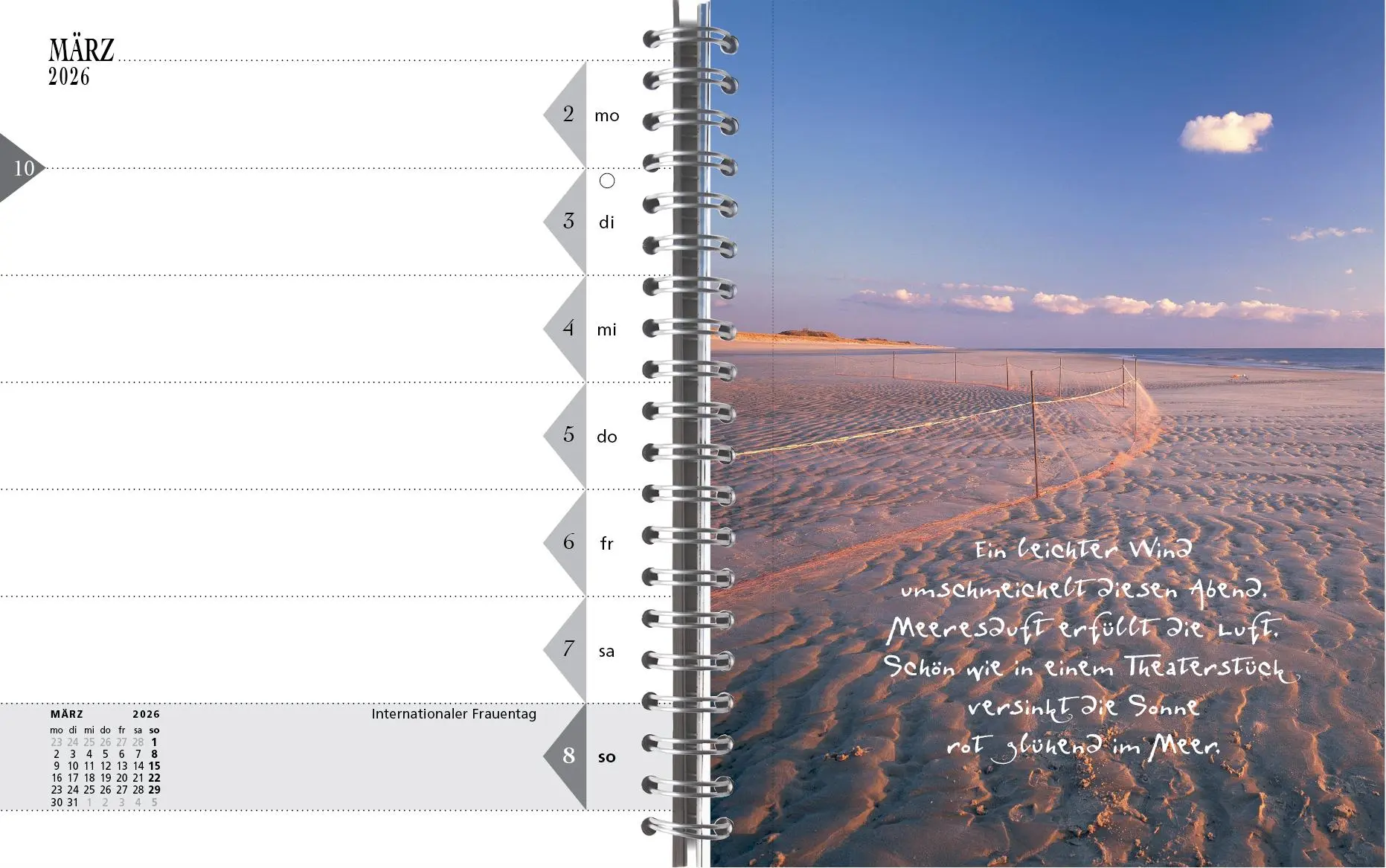 Bild: 9783944498669 | Sylt-die Insel 2026 Tischkalender | Gernot Westendorf | Kalender