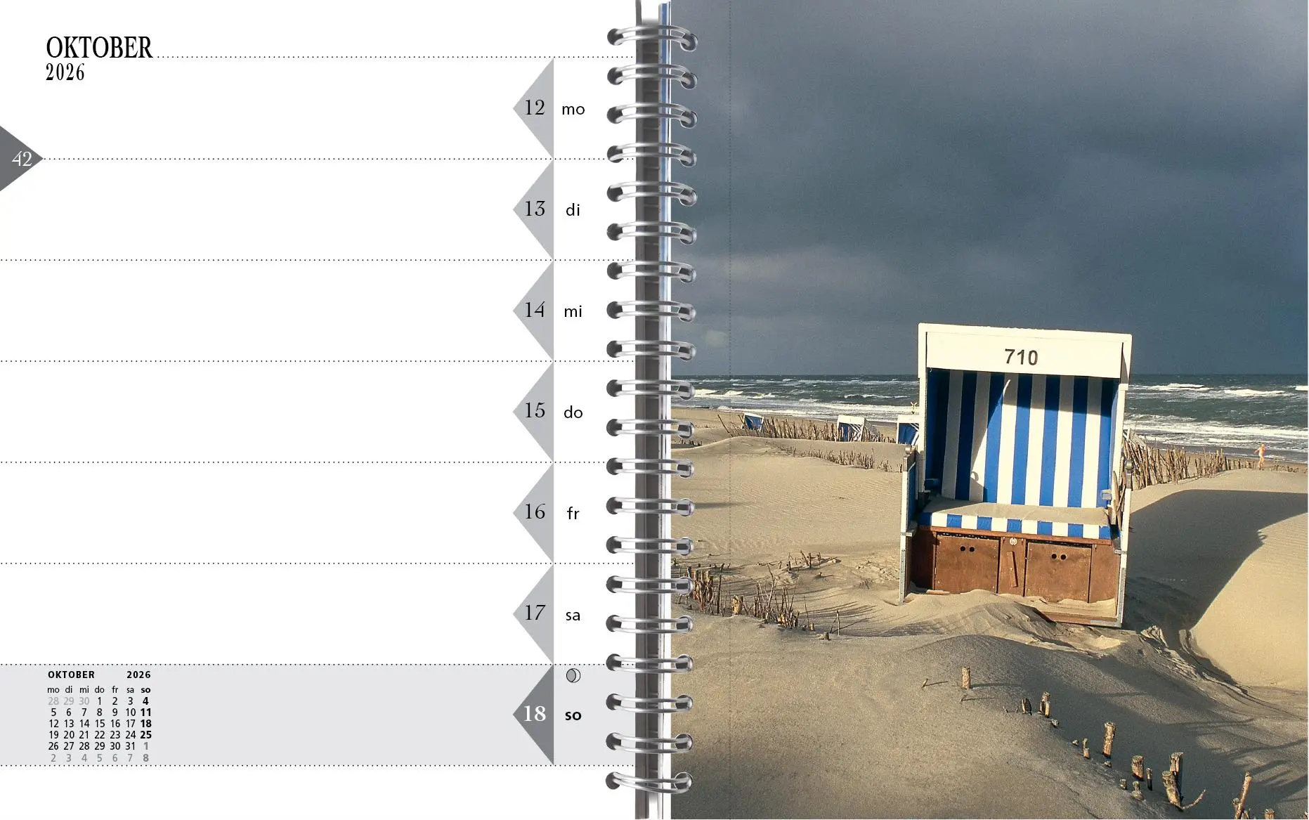 Bild: 9783944498669 | Sylt-die Insel 2026 Tischkalender | Gernot Westendorf | Kalender