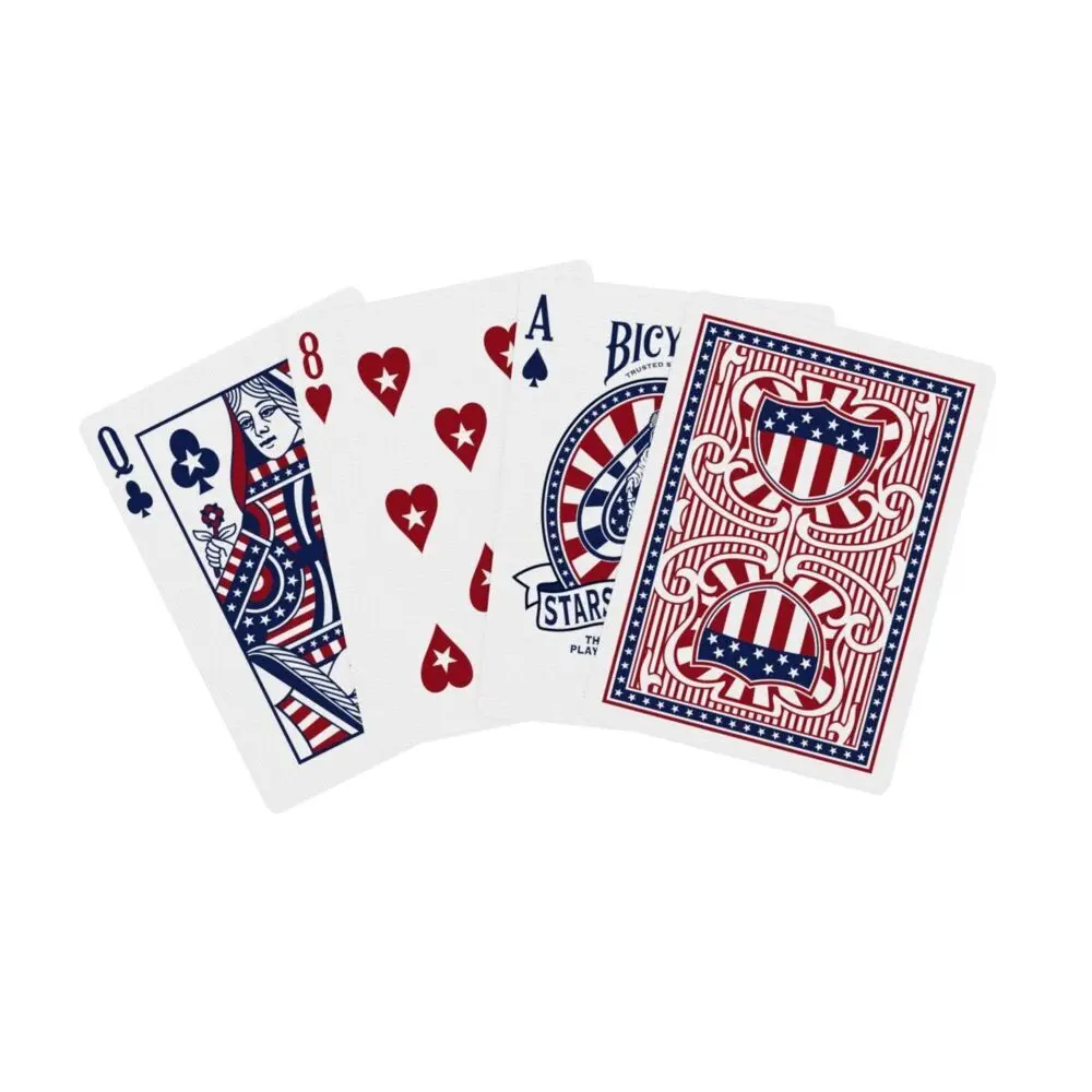 Bild: 73854098769 | Bicycle Stars and Stripes (Designer Spielkarten, Poker, Skat...)