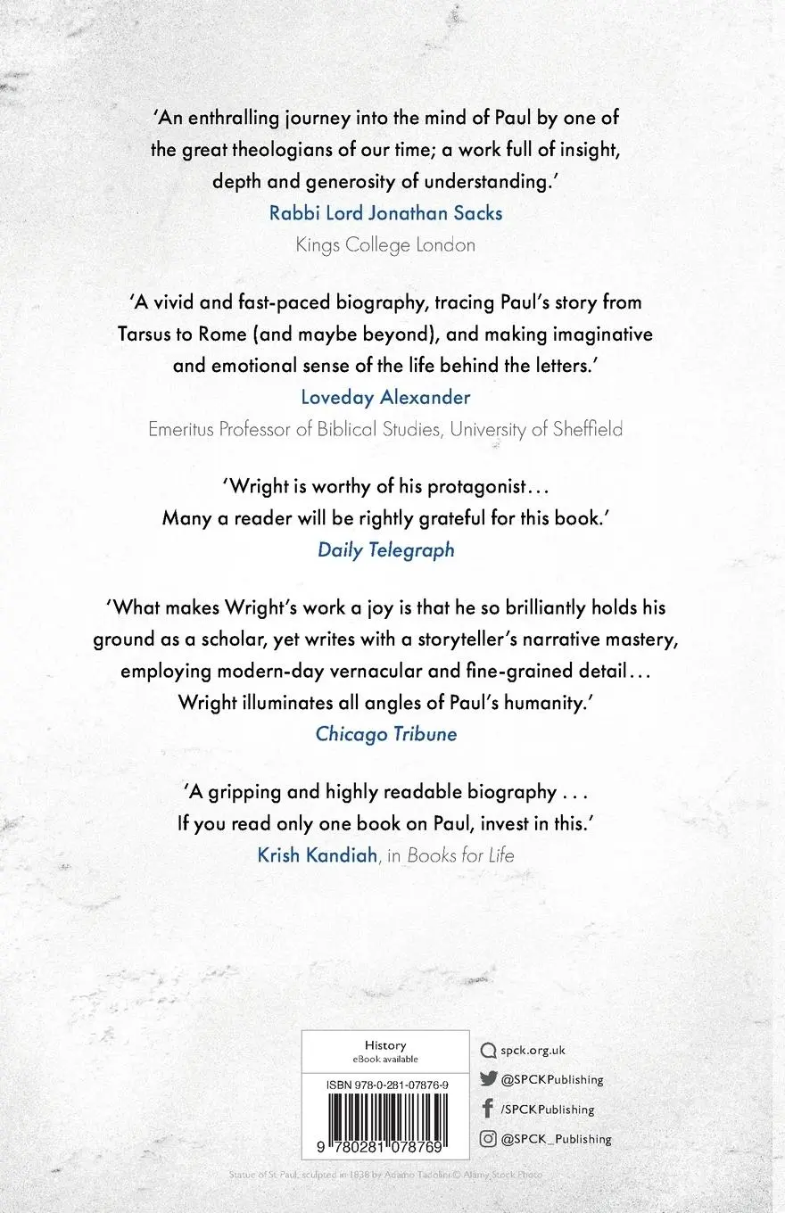 Rückseite: 9780281078769 | Paul: A Biography | Tom Wright | Taschenbuch | Kartoniert / Broschiert