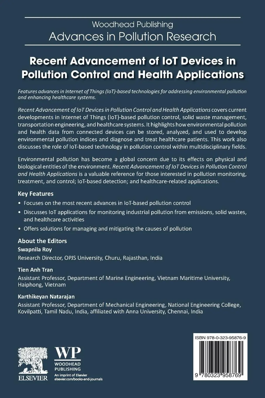 Rückseite: 9780323958769 | Recent Advancement of IoT Devices in Pollution Control and Health...