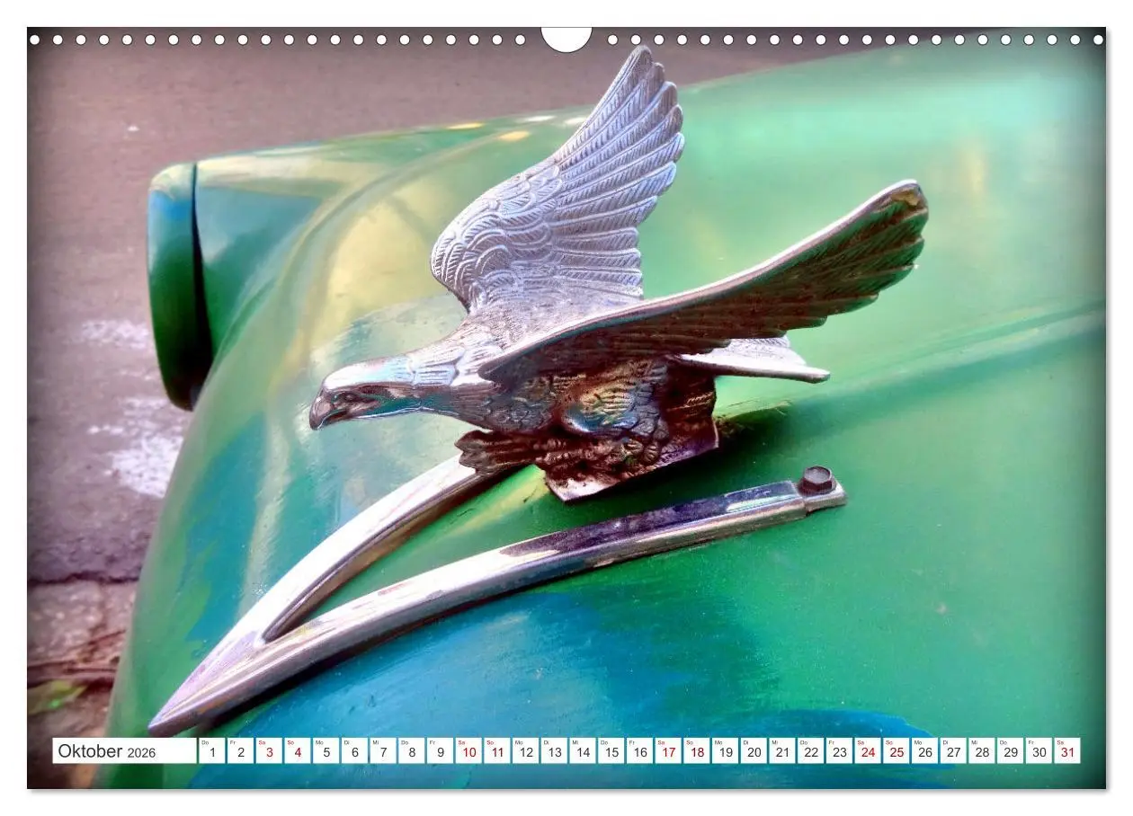 Bild: 9783457548769 | Tierische Oldtimer - Markante Kühlerfiguren (Wandkalender 2026 DIN...